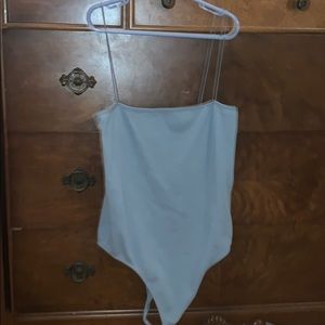 Women’s light blue bodysuit